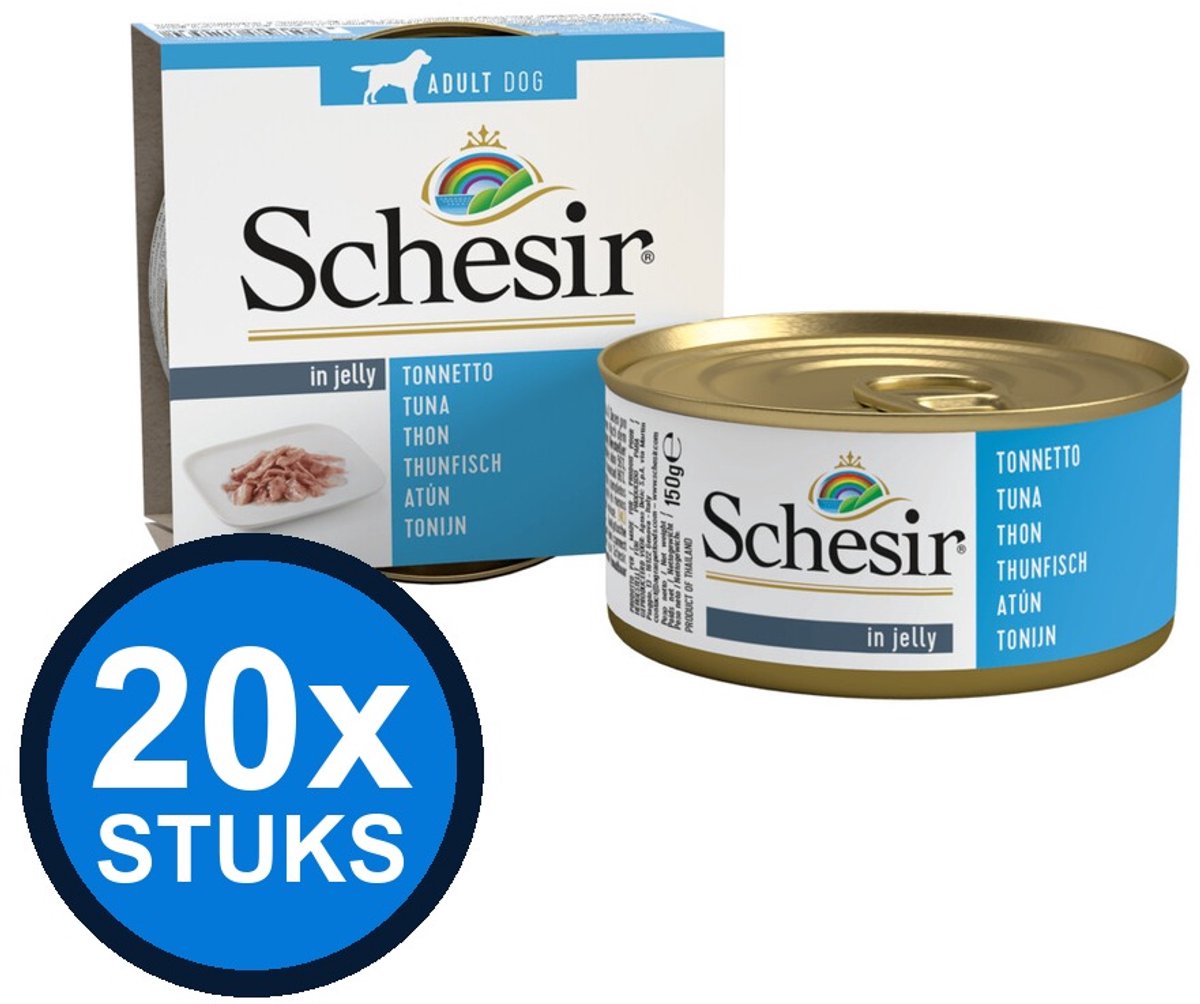 Schesir Schesir hond blik gelei tonijn 150gr