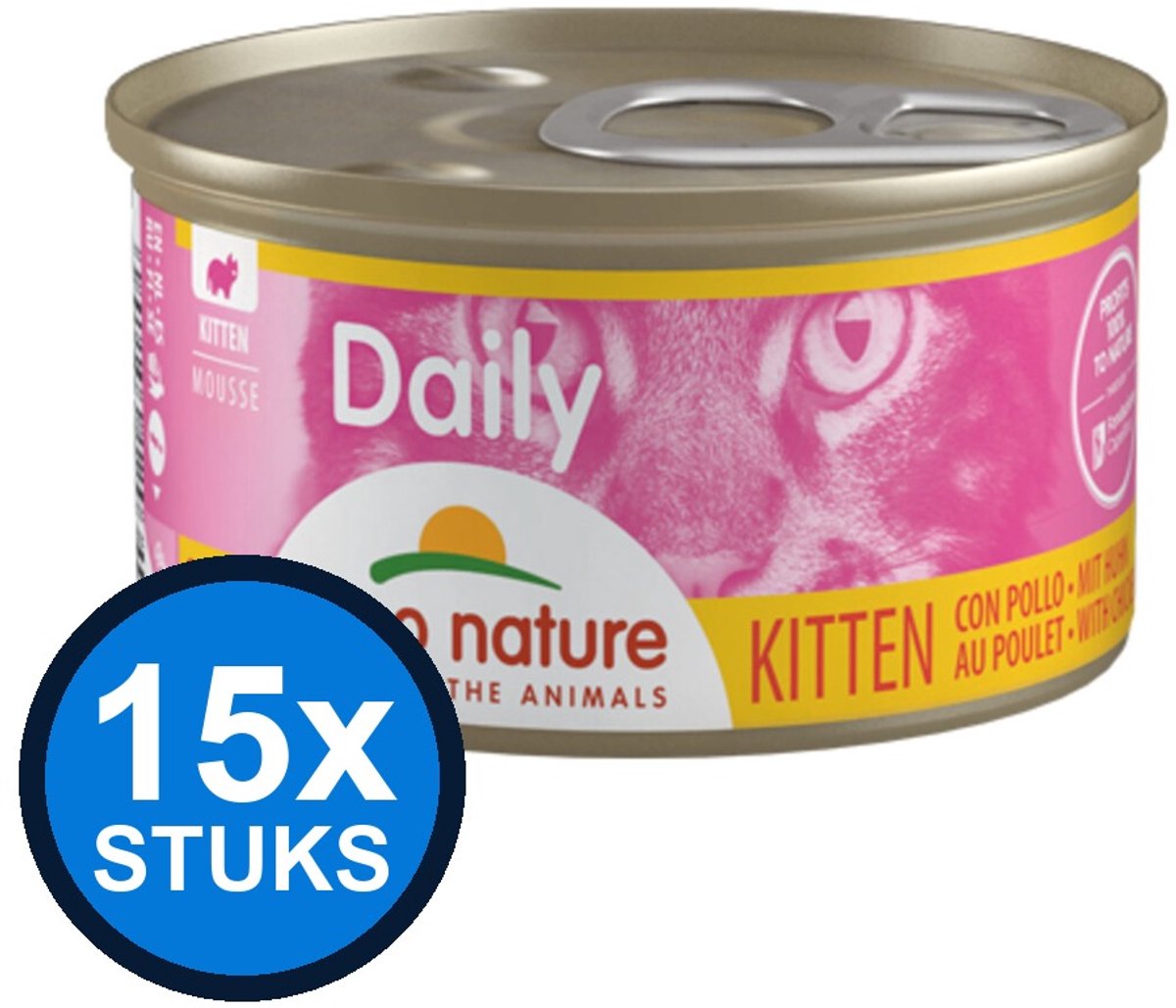 Almo Nature Almo Nature Daily kitten blik mousse kip 85gr