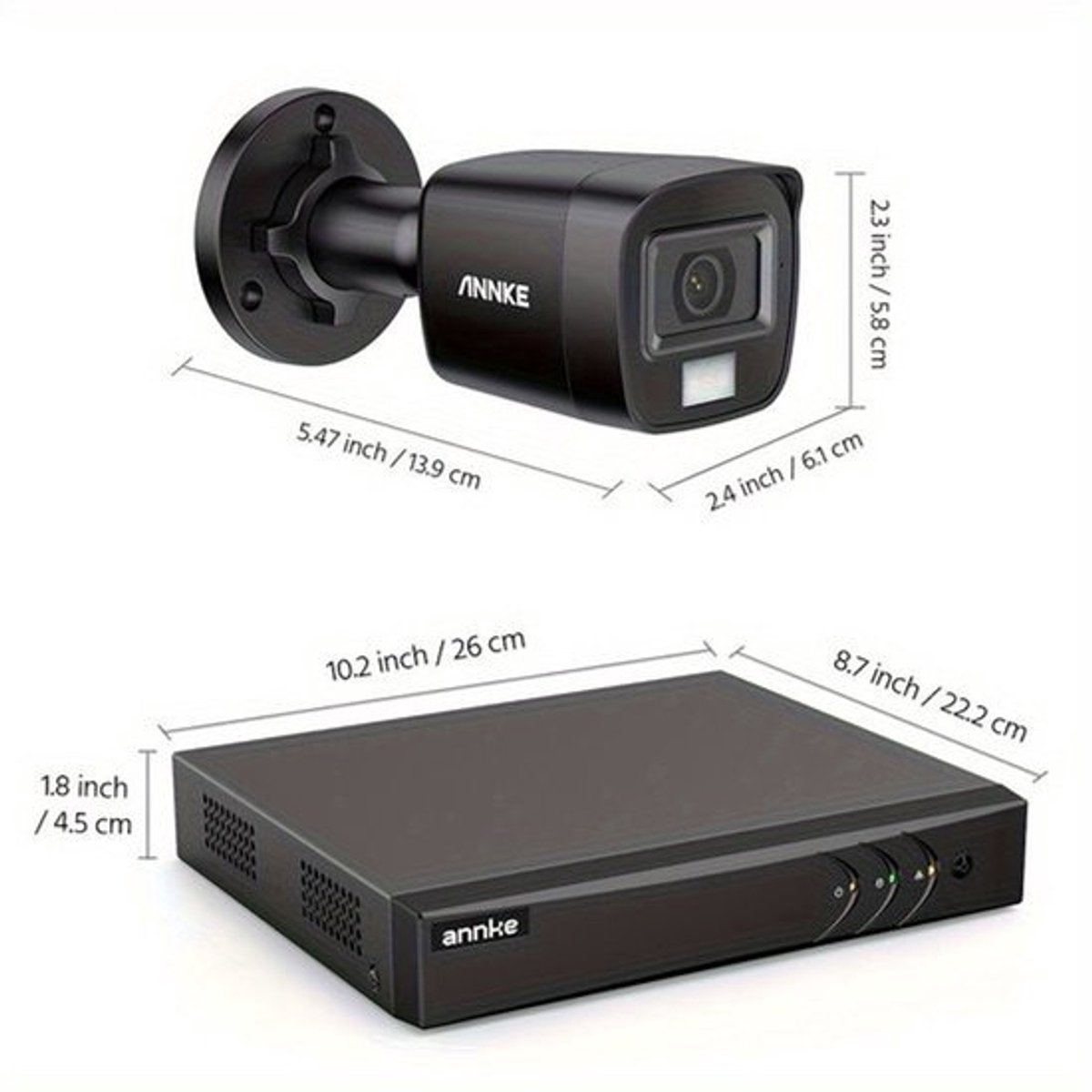 Beveiligingscamera Set – Camerasysteem – Bewakingscamera – CCTV Set – Surveillance Kit – 8 Camera’s 3K HD – Kleurennachtzicht & Intelligente Detectie – 4TB Opslag