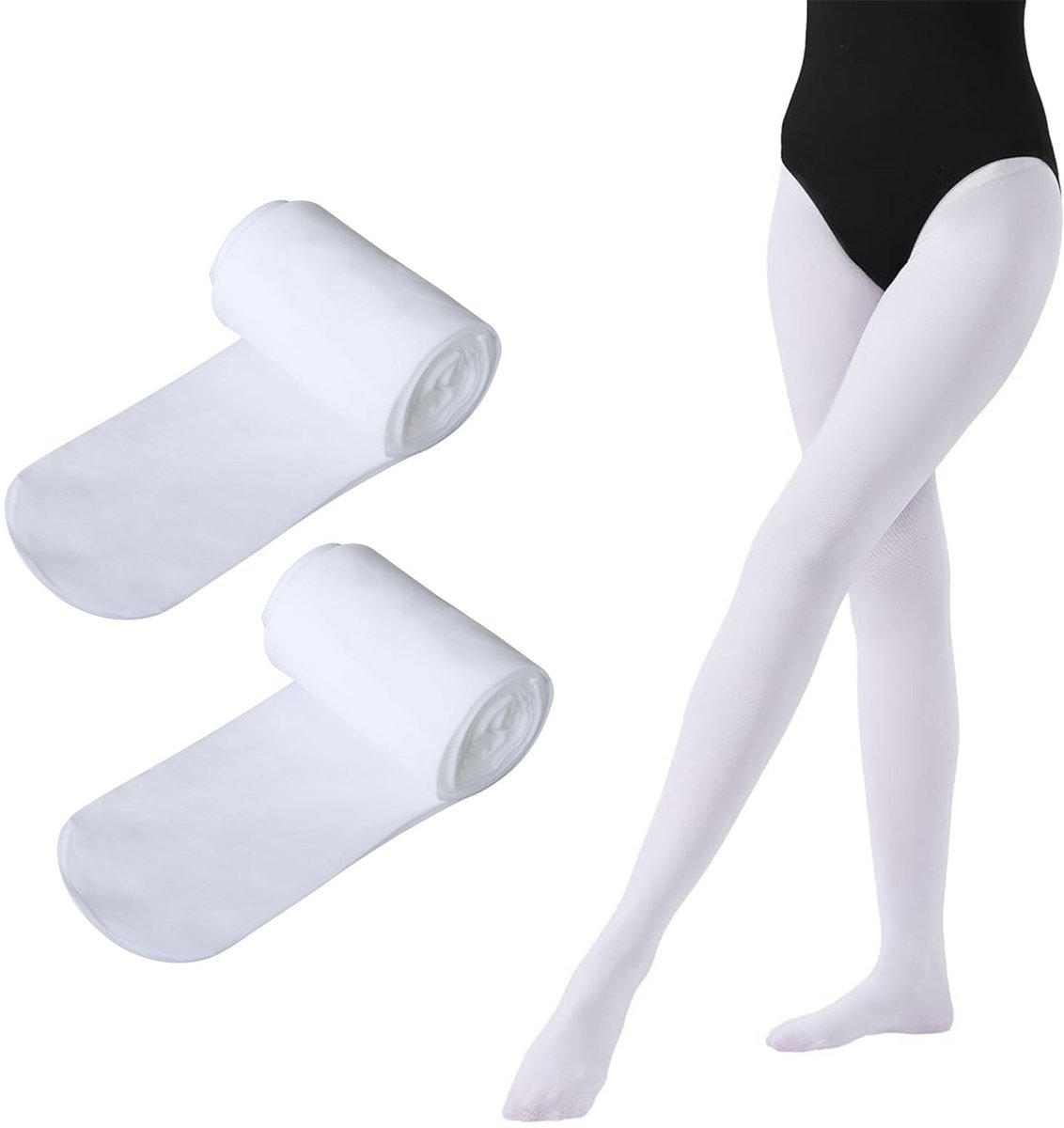 SolidKeus - 2 Paar Ballettights voor Dames 80D Nylon