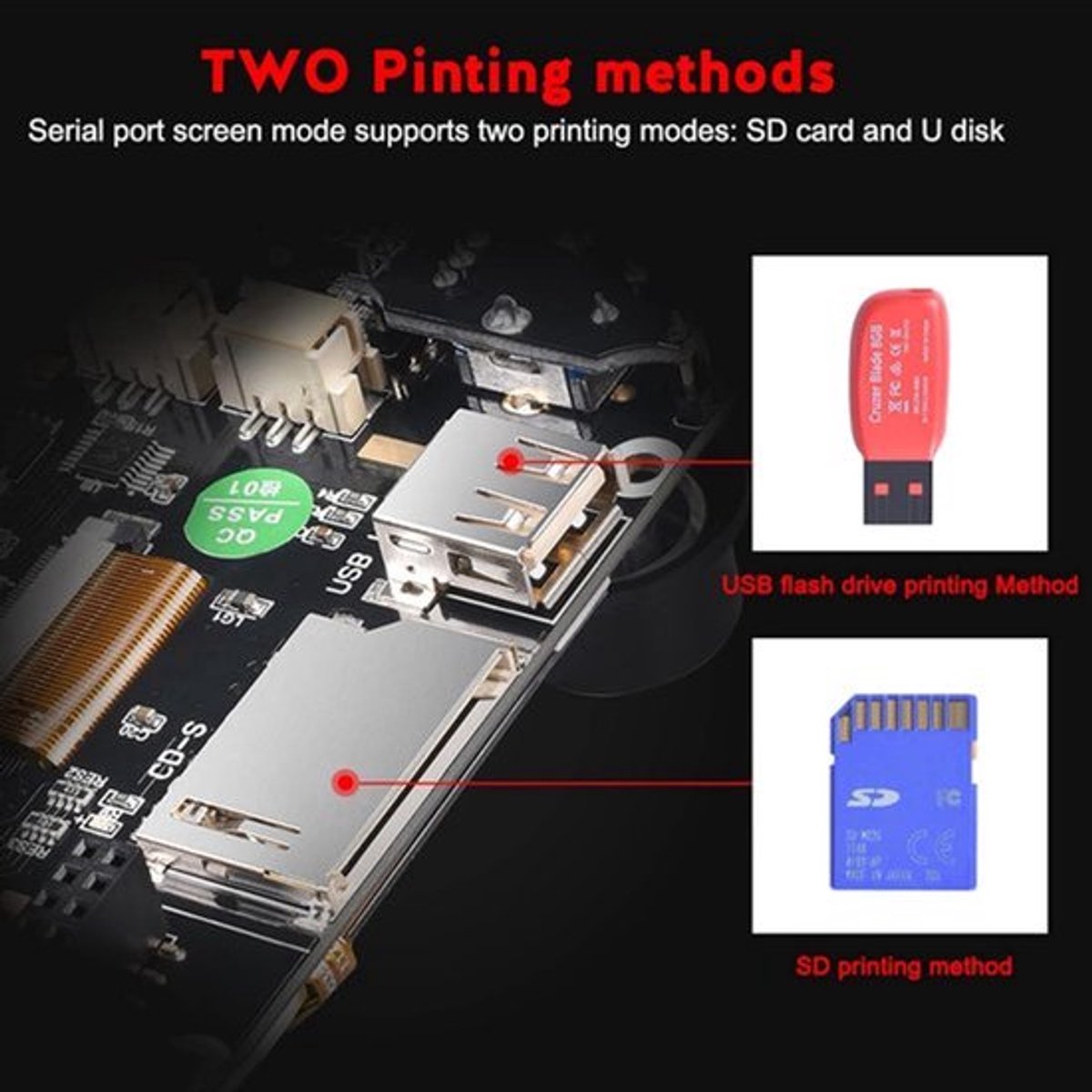 Controllerkaart 3D Printer – Besturingskaart – Printkaart – Touchscreen Display – Printer Moederbord – Geavanceerde Koeling Met Drie Ventilatoren – Helder TFT Touchscreen