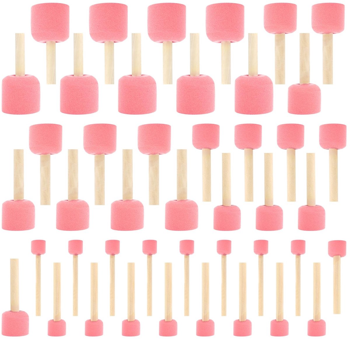 SolidKeus - Set van 45 Sponskwasten voor Creatief Schilderen