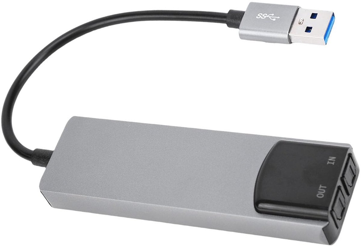 SolidKeus - 7.1 USB Surround Geluidskaart voor PC en Laptop