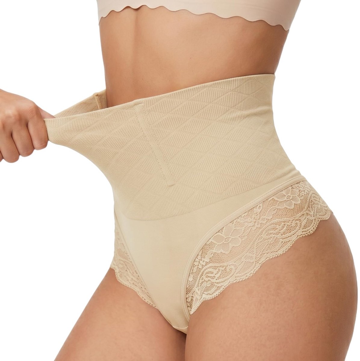 SolidKeus - Ademend Shapewear Corset met Kanten Decoratie - M-XL