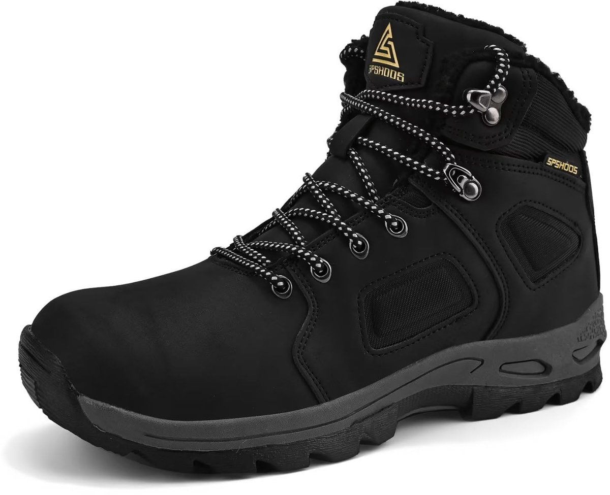 SolidKeus - Warme Bont Gevoerde Snowboots voor Buiten