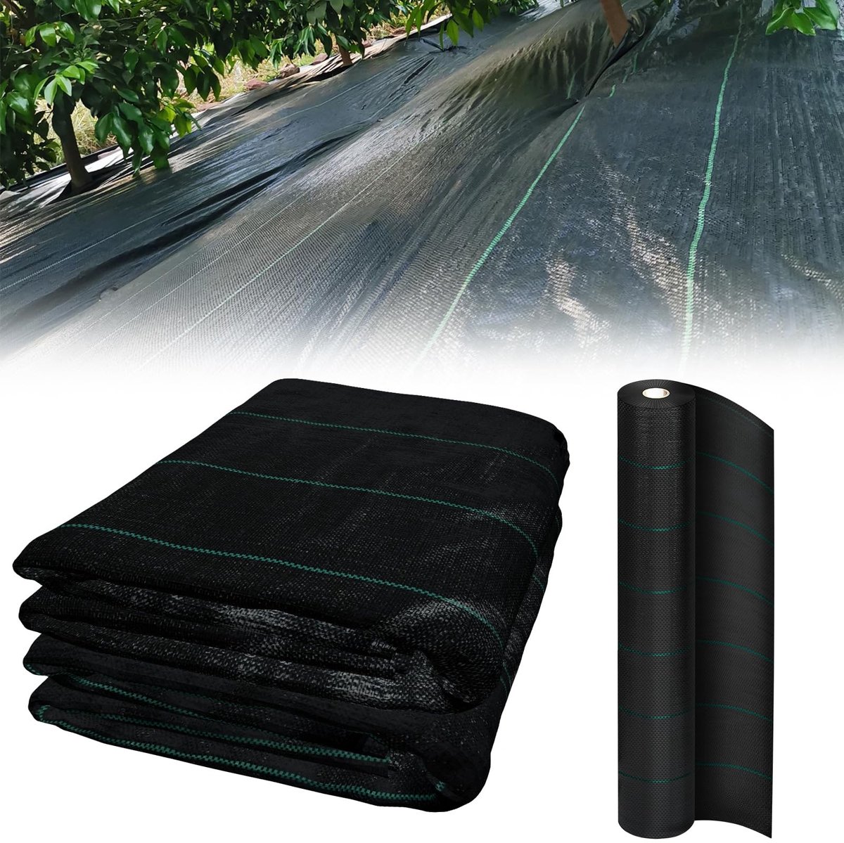SolidKeus - Weed Cloth 100g/m² voor Tuingebruik met 50m² Dekking