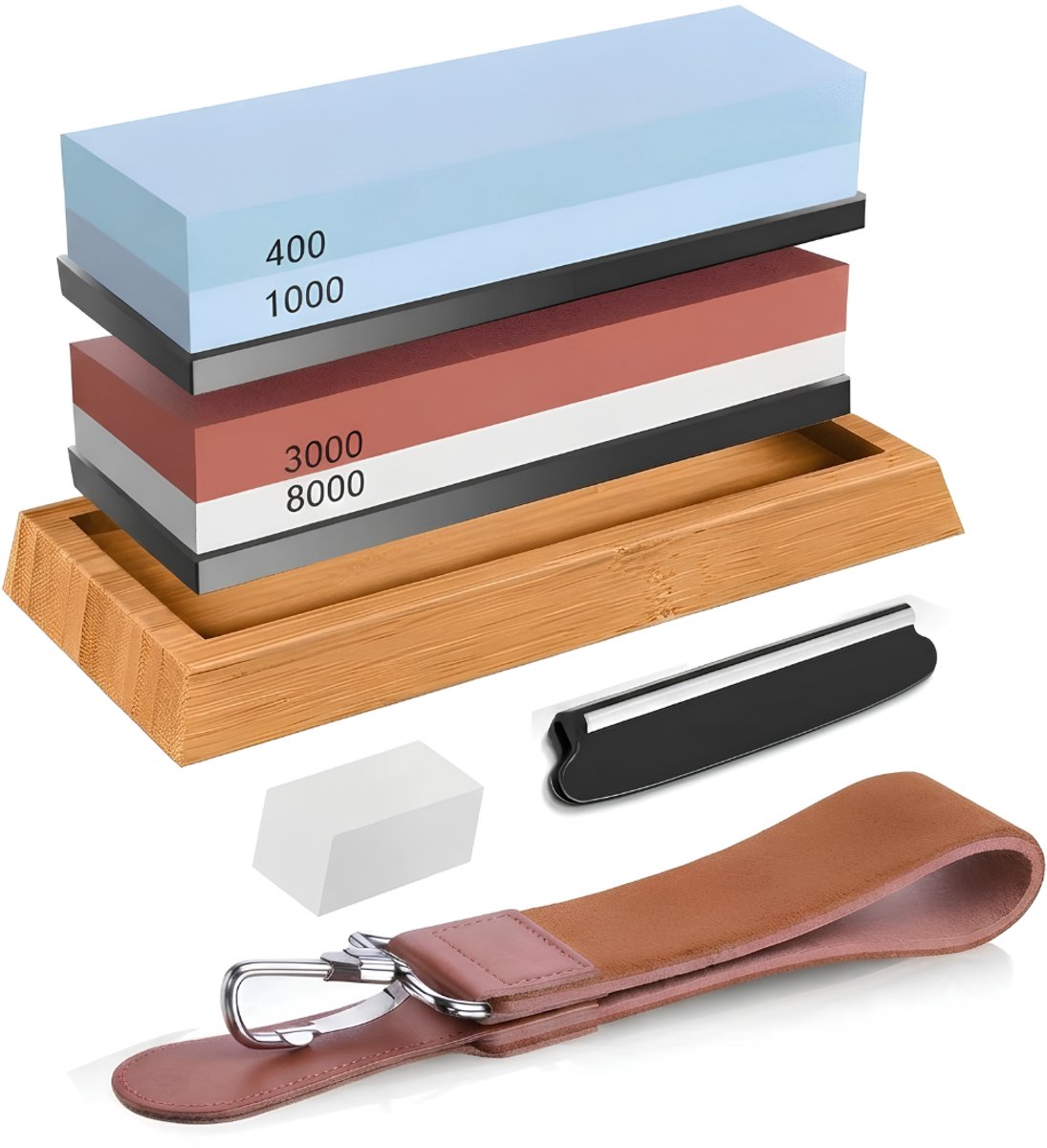 Lìon® Messenslijper - Professionele Messenslijper - Messen Slijpers - Multikleur - 19cm x 8cm x 4cm