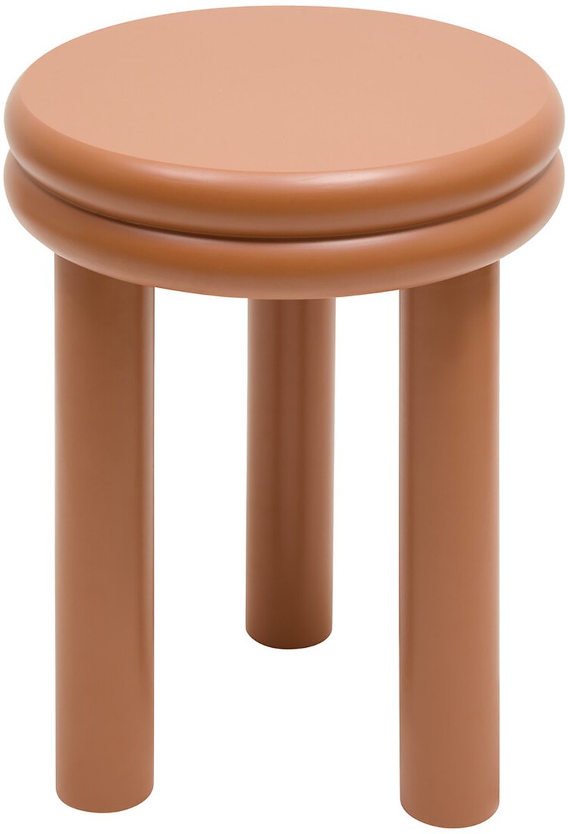 Table d'appoint Plump ronde D.40cm orange