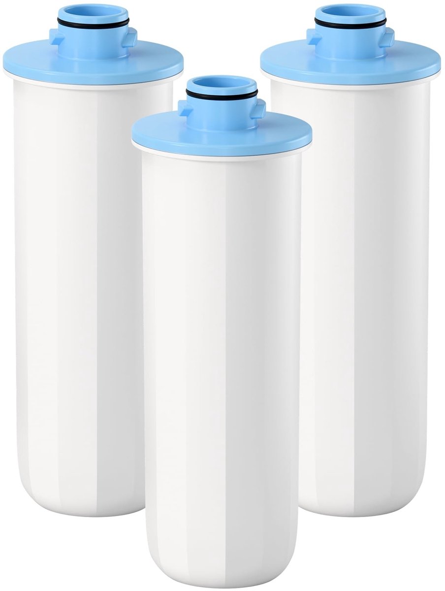 SolidKeus - Alkaline Vervangfilter voor Waterfilterkan, Set van 3