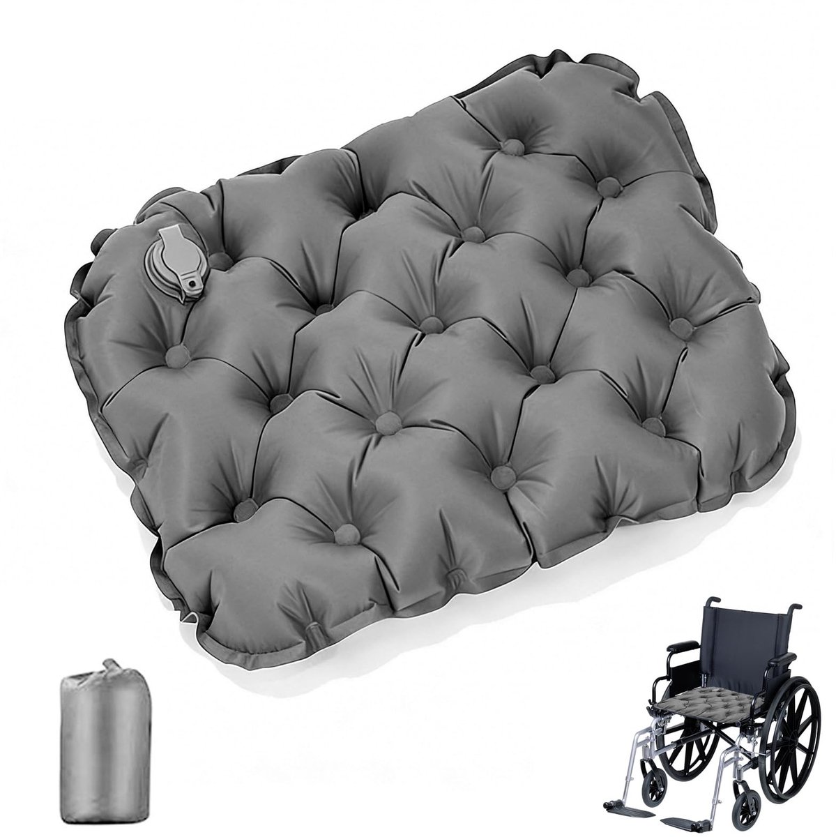 SolidKeus - Opblaasbaar Zitkussen voor Outdoor Activiteiten