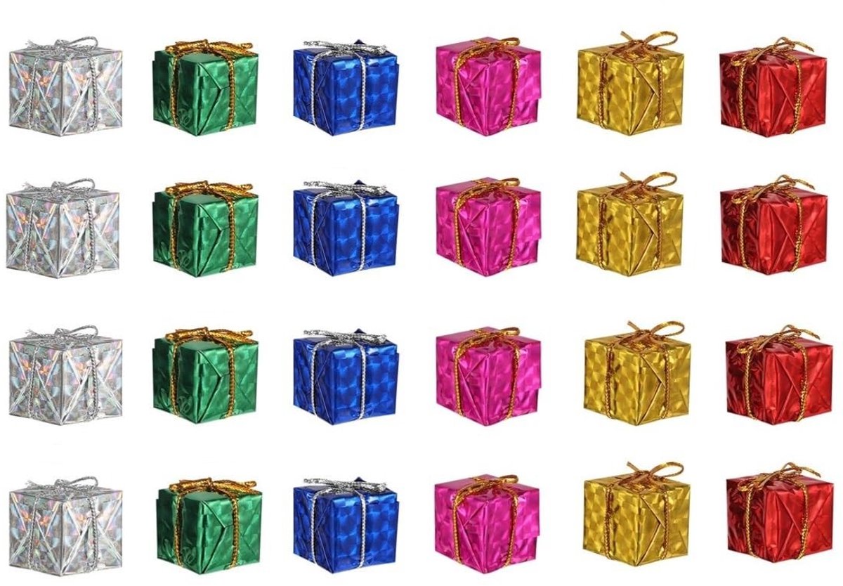 SolidKeus - Set van 24 Mini Kerstboomdecoraties