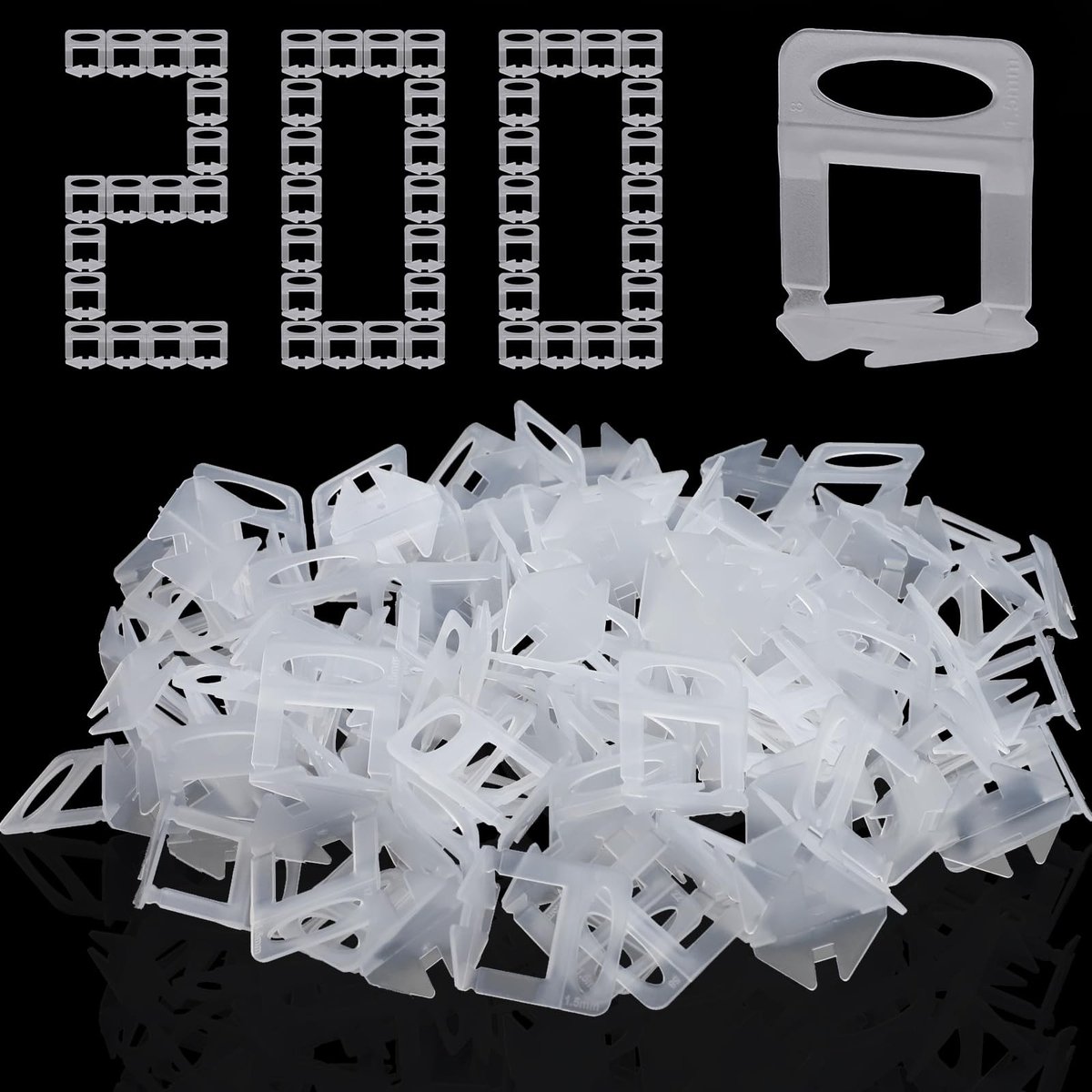SolidKeus - 200 Stuks Zelfnivellerende Kruisen voor Tegels
