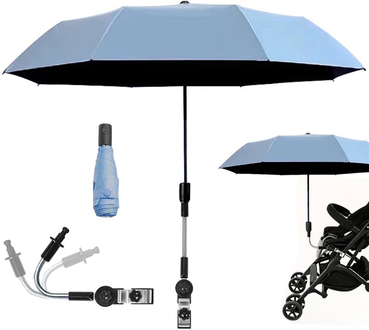SolidKeus - Parasol voor Kinderwagen met UV Bescherming