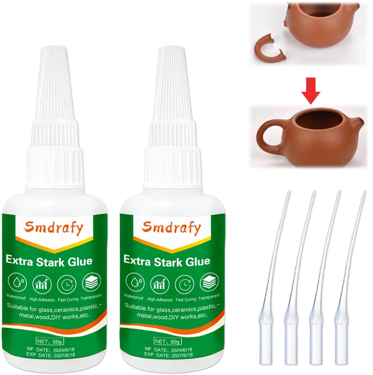 SolidKeus - Extra Sterke Secondelijm 50g - Watervast en Hittebestendig