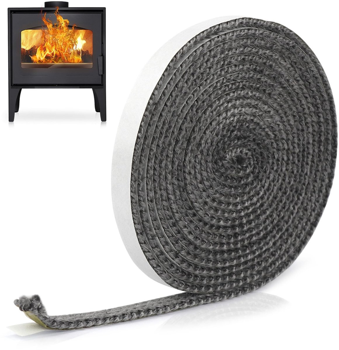 SolidKeus - Hittebestendige Oven Sealing Cord 3m voor Houtkachels en Rookovens