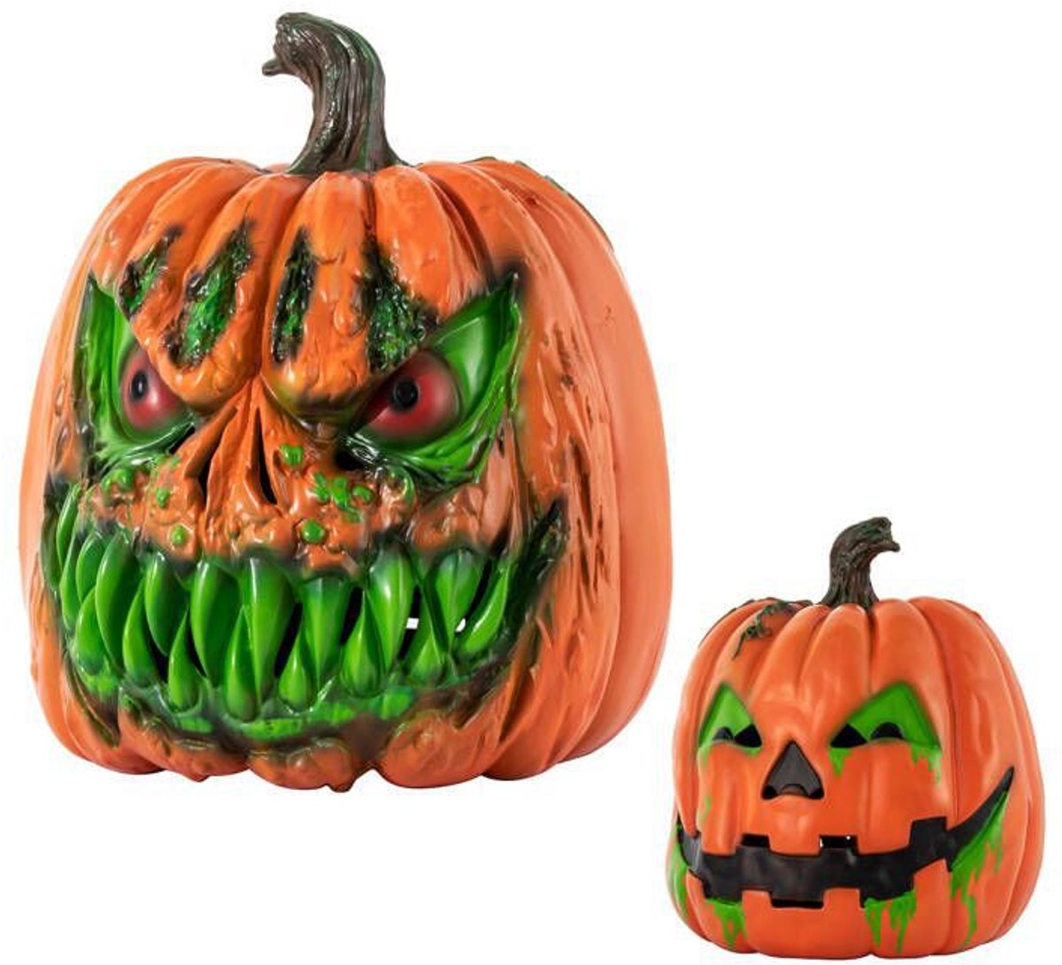 casalora — Halloween-horrorfeestmasker – Pompoenmasker – Horrorthema – Halloween-kostuumaccessoire – Cosplay – Geschikt voor Halloween en gemaskerde bals