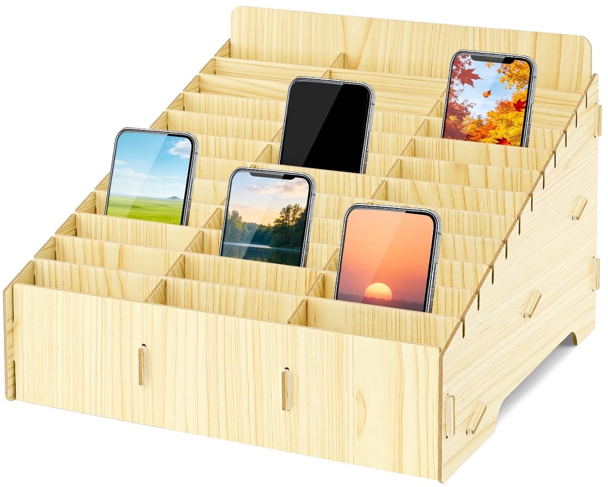 SolidKeus - Mobiele Telefoon Garage met 36 Compartimenten