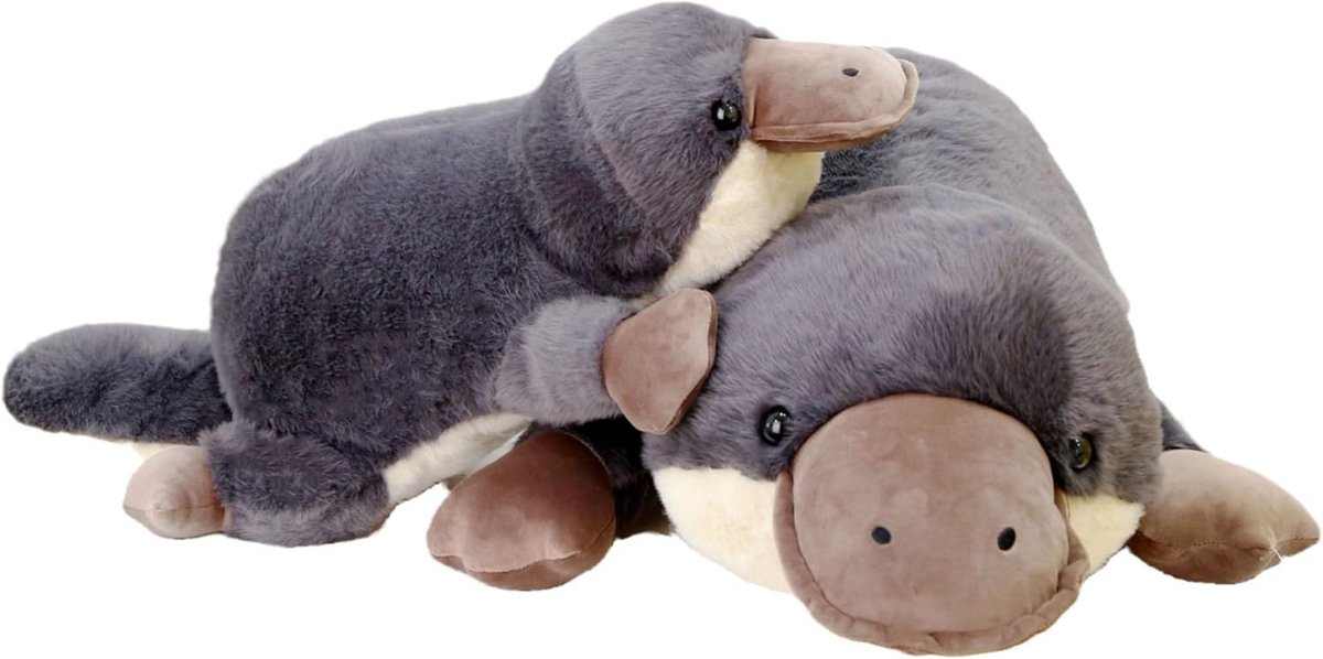 casalora-Platypus knuffel – Ultra-zacht kort pluche – GEVULD MET PP-KATOEN – Cartoon dierenontwerp – Zacht en comfortabel – Verkrijgbaar in meerdere maten (70-100 cm) – Universeel voor jongens en meisjes – Cadeau voor kinderen en volwassenen