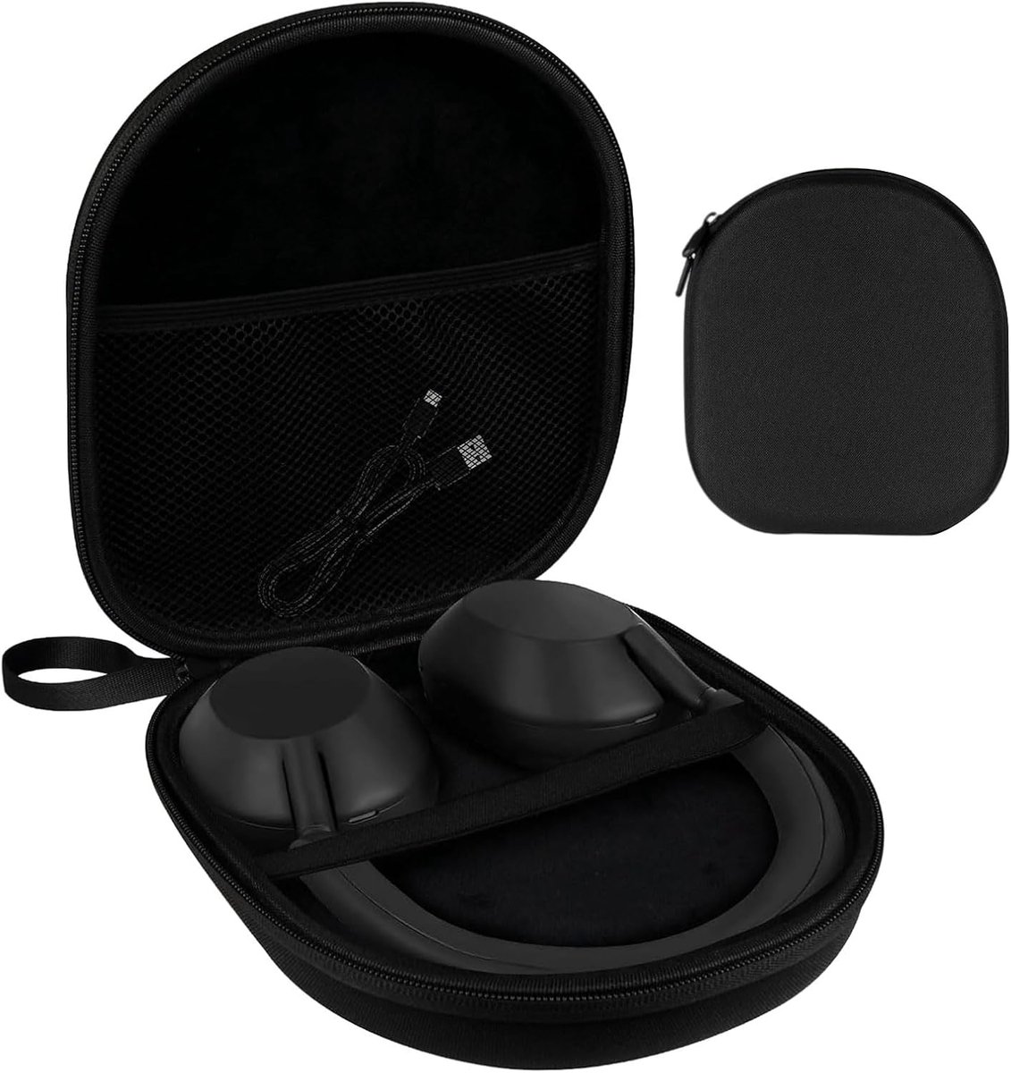 Compatibel met JBL Tune 510BT/520BT/670NC Live 460NC, met Sony WH-CH520/510, Draagbare reis-etui voor draadloze On-Ear-hoofdtelefoons, Hoofdtelefoonhoes Over-Ear (Zwart)