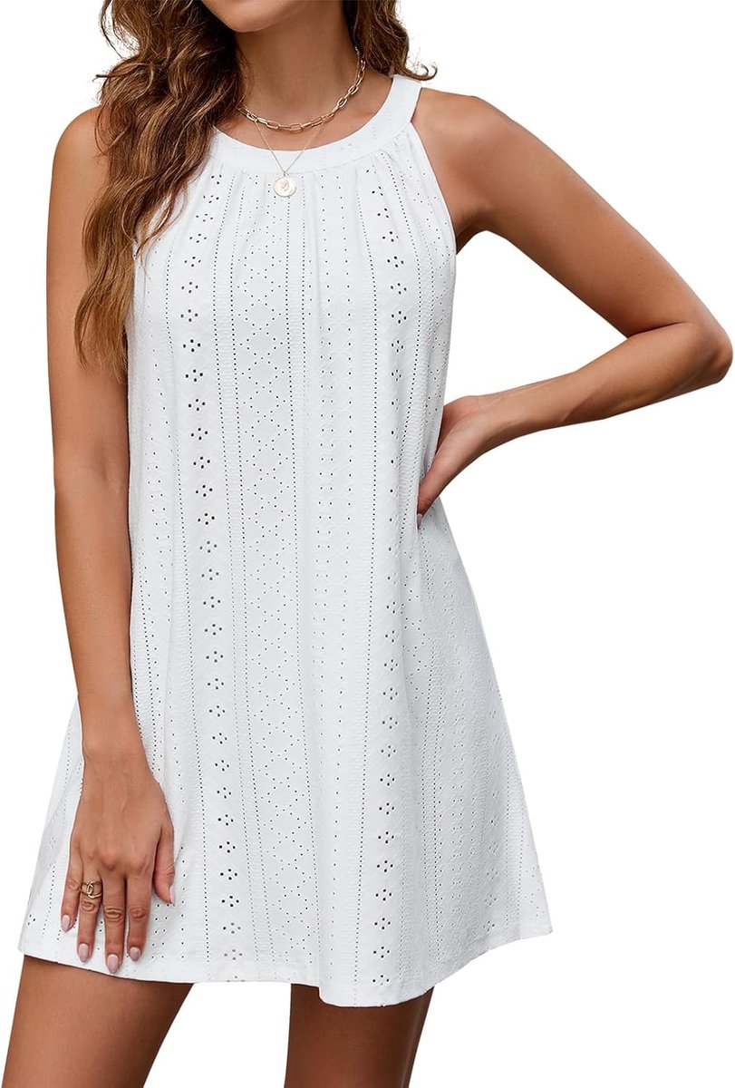 Strand Cover Up Zomer Strand Jurk Hollow Out Beachwear Bikini Coverups Effen Kleur Mouwloos Bikini Badpak Badpak