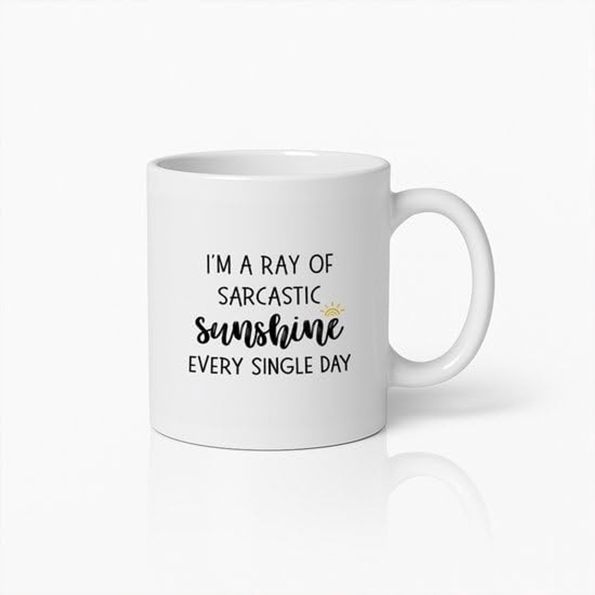 Sunshine Mok 330ml – Grappige Quote Beker – Humoristisch Cadeau voor Vrienden of Collega’s