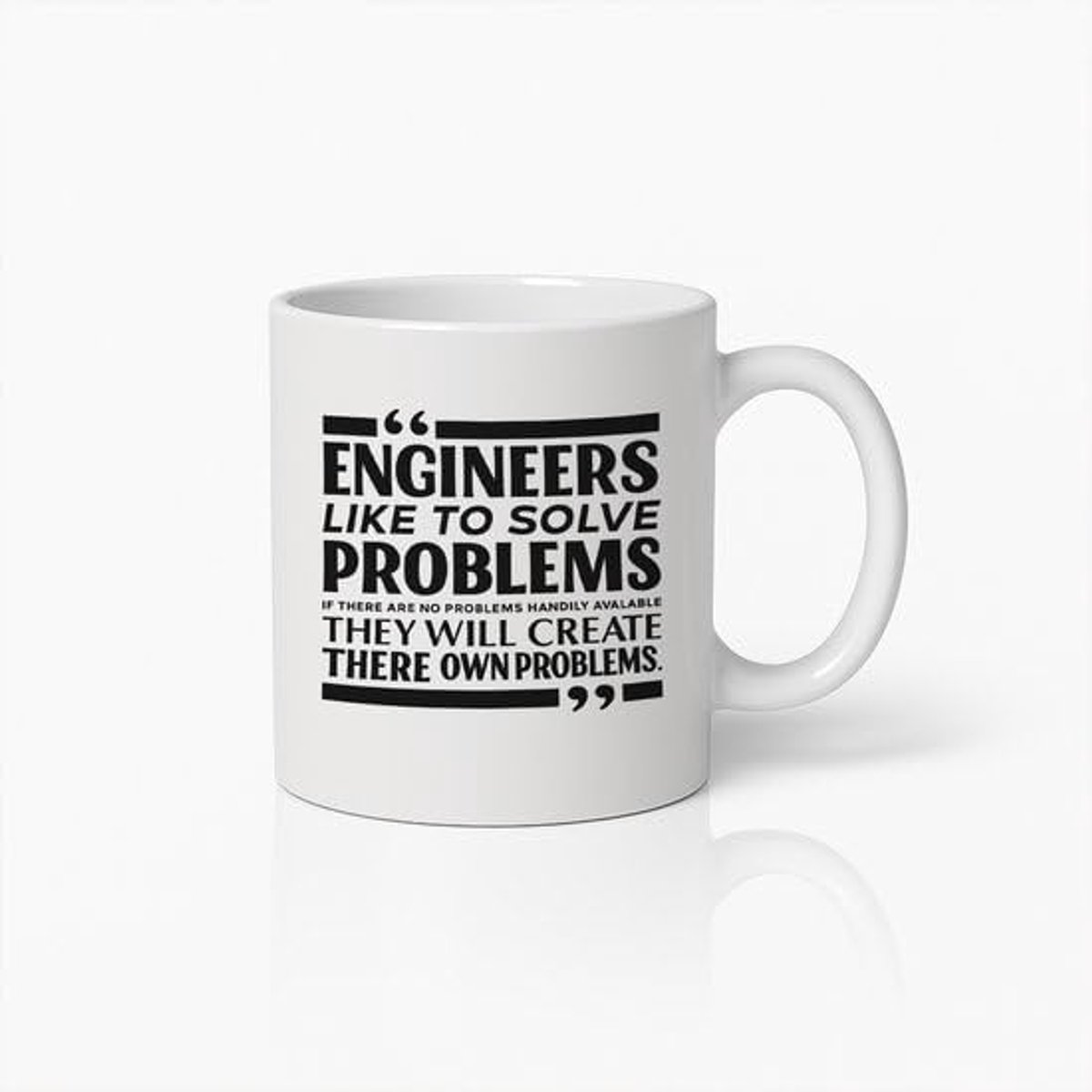 Houden van Problemen Oplossen Mok – Grappige Quote Koffiebeker Cadeau voor Ingenieurs – 330ml Keramisch