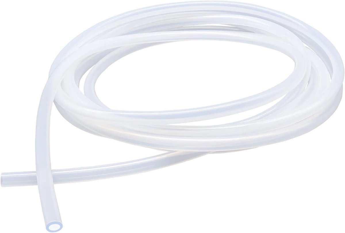 6 mm ID x 10 mm OD, 3 meter, voor levensmiddelen geschikte slangen, flexibele siliconenslang, helder, water lucht, slangen voor pompen