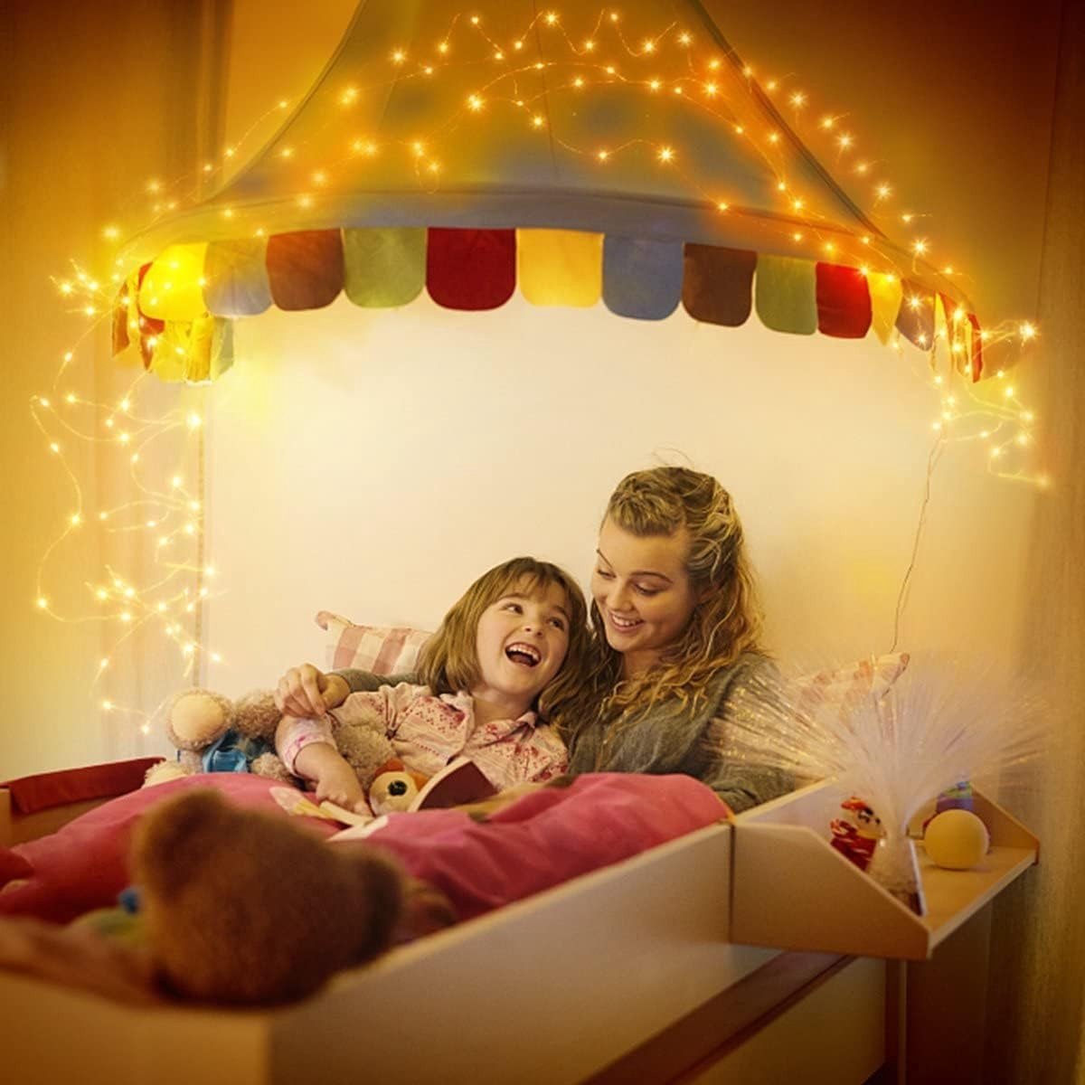 Solar Lichtsnoer - Warm Wit - 10 m - 100 LEDs - Voor Buiten