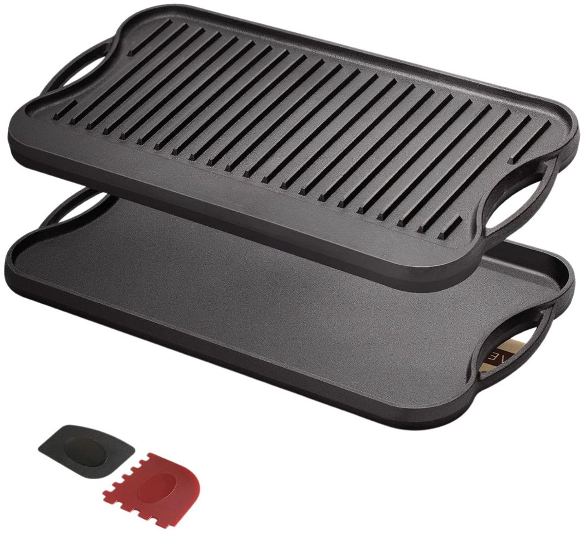 Zavio® Grillplaat Inductie - Bakplaat - Gietijzer