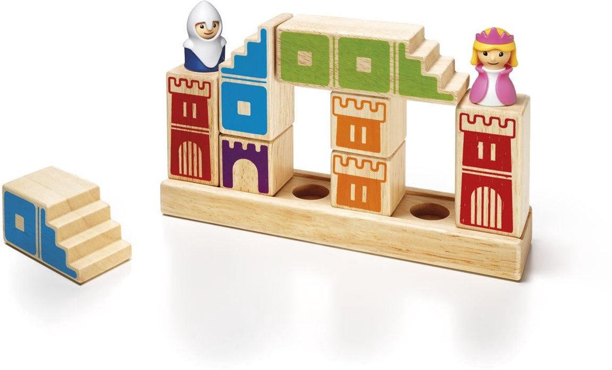 SmartGames Camelot JR. - Houten Logisch Denkspel - 48 Opdrachten - Ruimtelijk Inzicht - Educatief Solospel - Vanaf 4 Jaar — cadeau in Spellen & Speelgoed - foto 6
