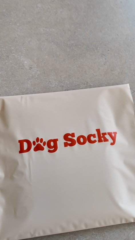 DOG SOCKY - Maat L - 4 Dubbelzijdige Antislip Hondensokken & Hondenschoenen - Set van 4 - Tegen Uitglijden & Pootlikken - Verstelbare Elastische Klittenband - Pootbeschermers voor Houten Vloeren & Tegels - Husky Mechelaar Bordercollie 18-30kg - Zwart