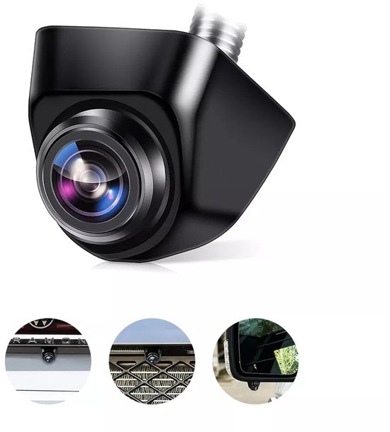 360° Draaibare Achteruitrijcamera Voor Auto's 1080p - 170° Groothoek IP69 Nachtzicht - Ondersteunt Voor- En Achterzicht, Hulplijnen — afbeelding 2