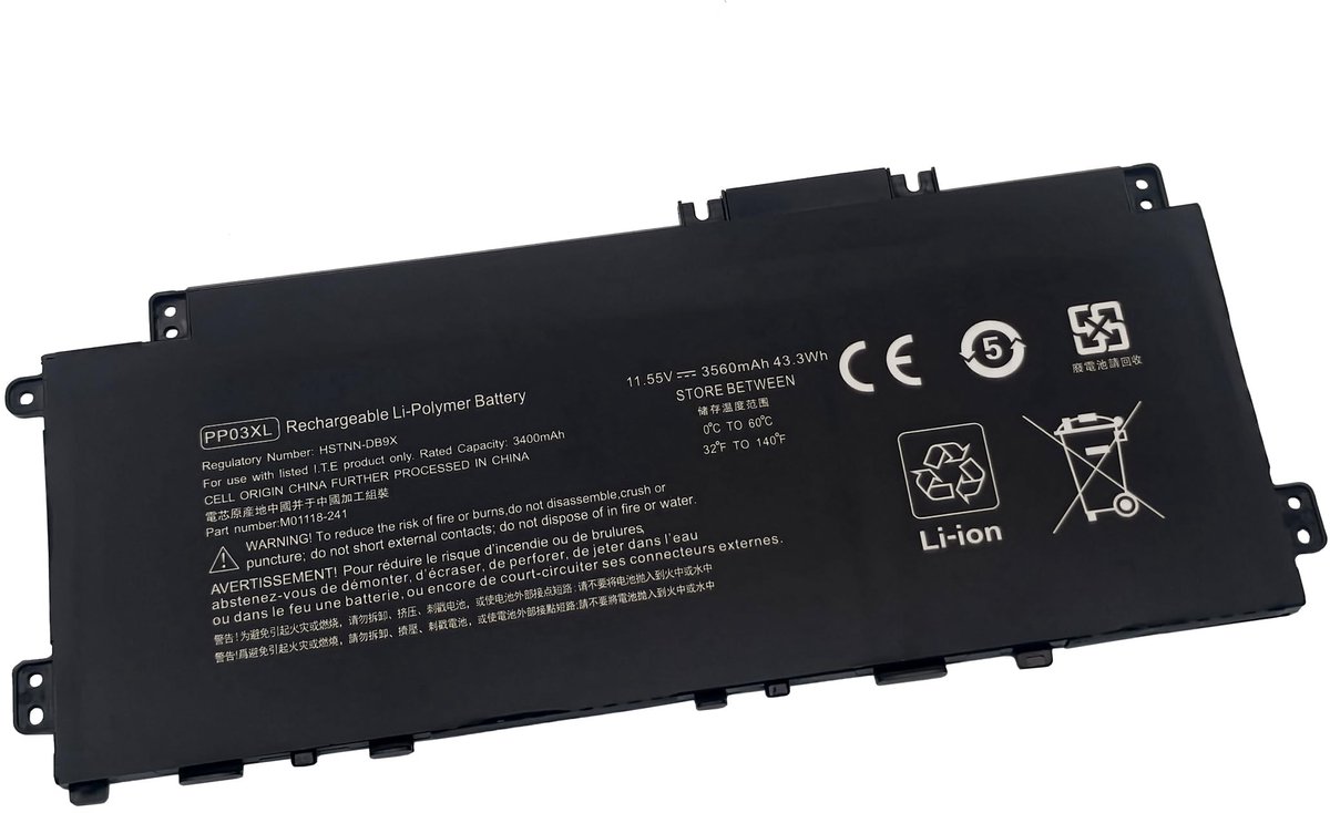 SolidKeus - Laptop Accu voor HP Pavilion x360 13-BB 14-DV