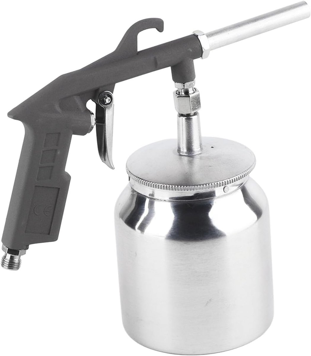 Professionele Luchtcompressor Zandstraal Set met Aluminium Pot - Voor Schuren, Polijsten en Roestverwijdering