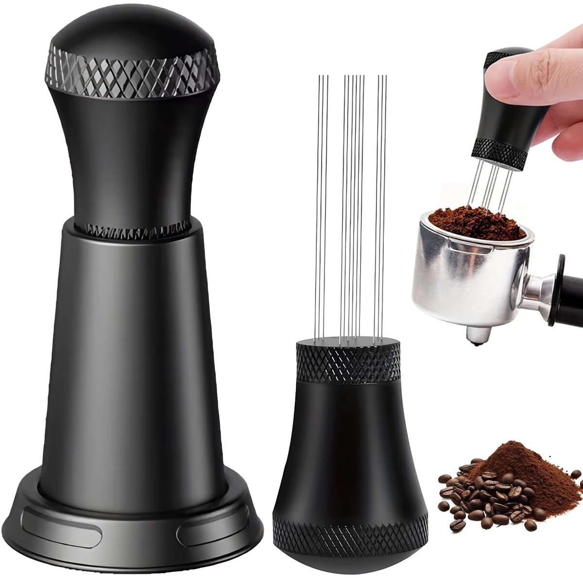 SolidKeus - WDT Koffieroerder met 12 Naalden voor Espresso