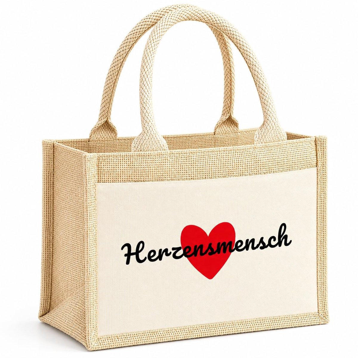 SolidKeus - Jute Shopper Bag voor Vrouwen, Herbruikbaar en Waterdicht