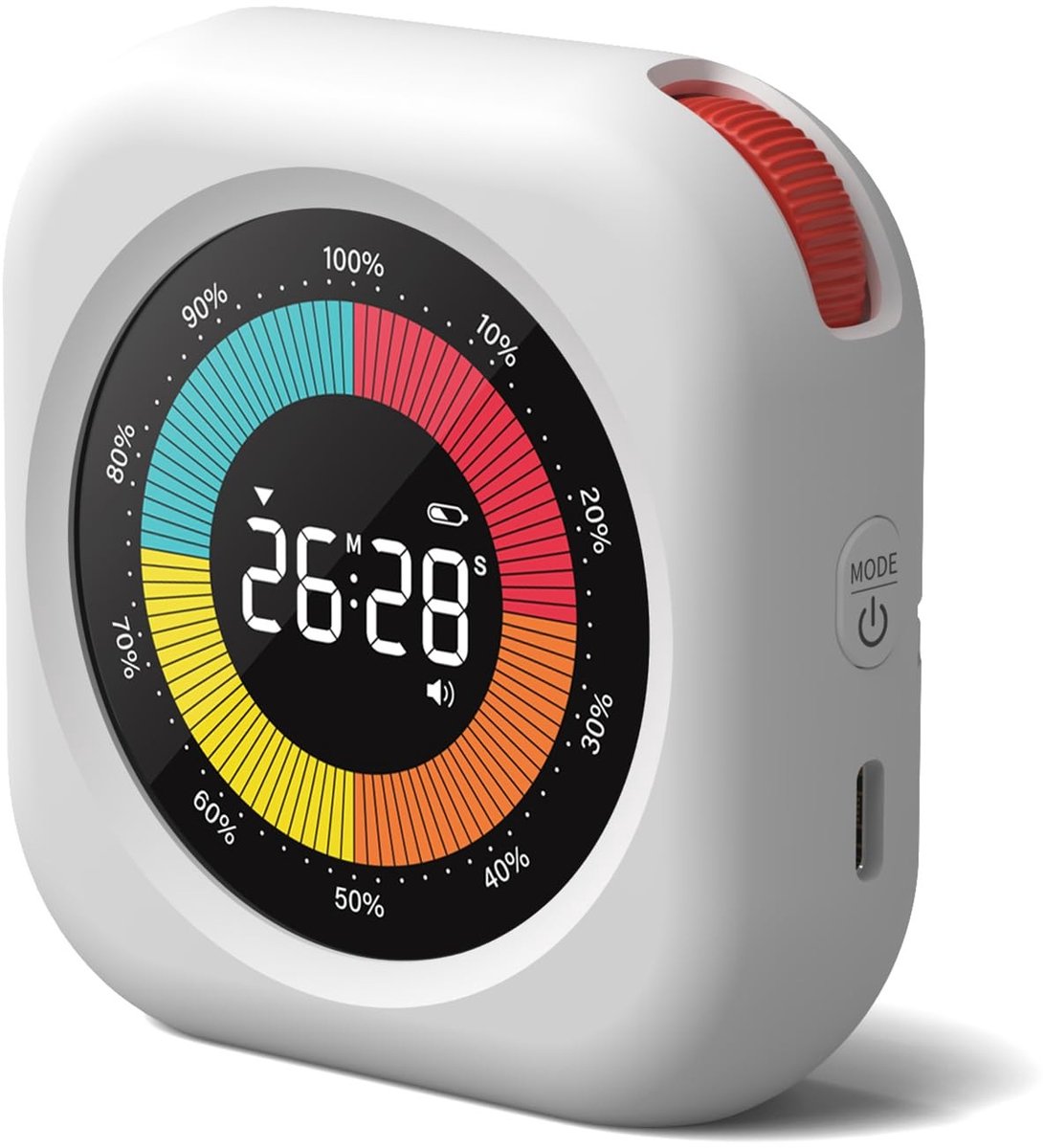 SolidKeus - Digitale Visual Timer met Kleurrijke Voortgangsbalk voor Kinderen en Volwassenen