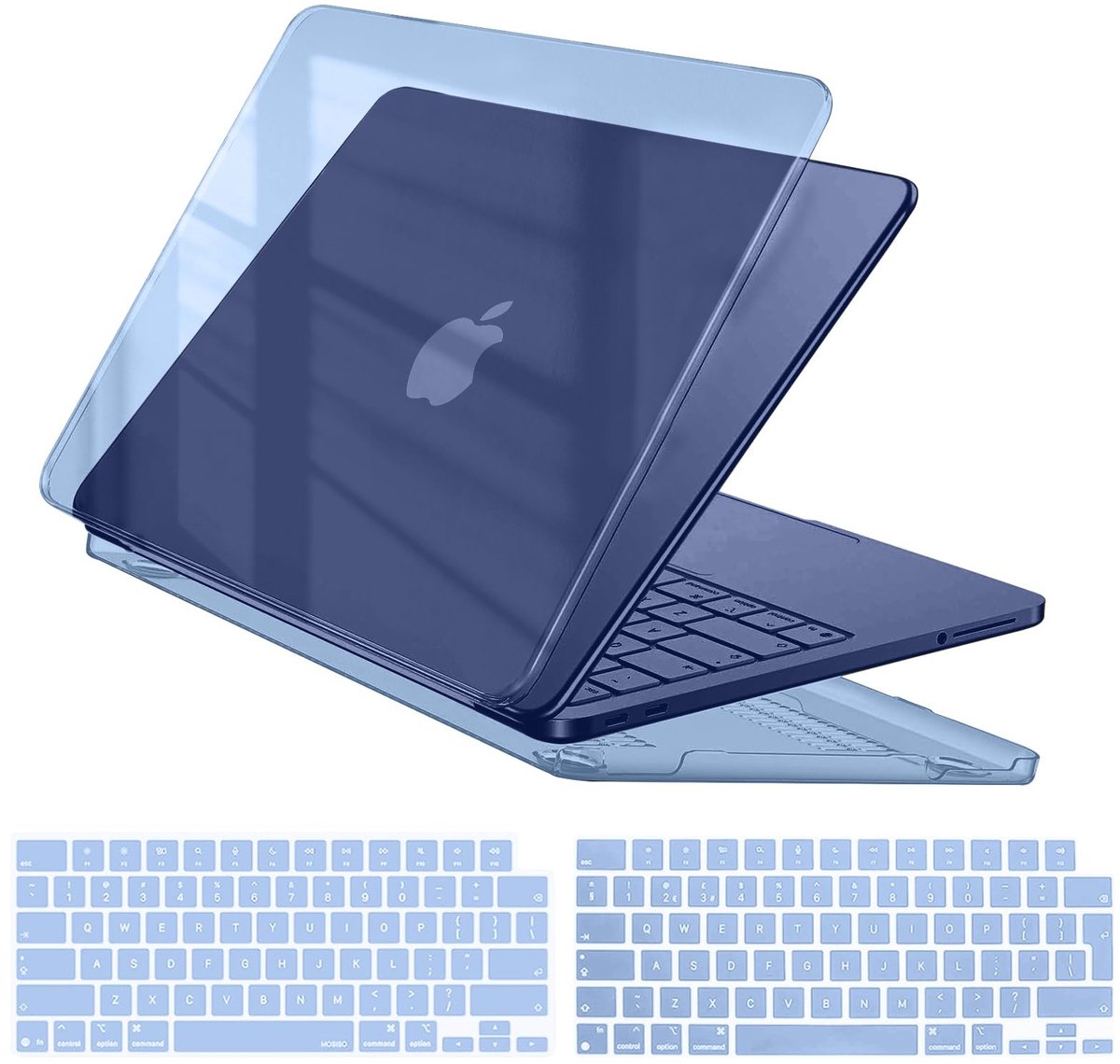 SolidKeus - Ultra-dunne Crystal Clear Case voor MacBook Neo 13 Inch met Gratis Toetsenbordfolie