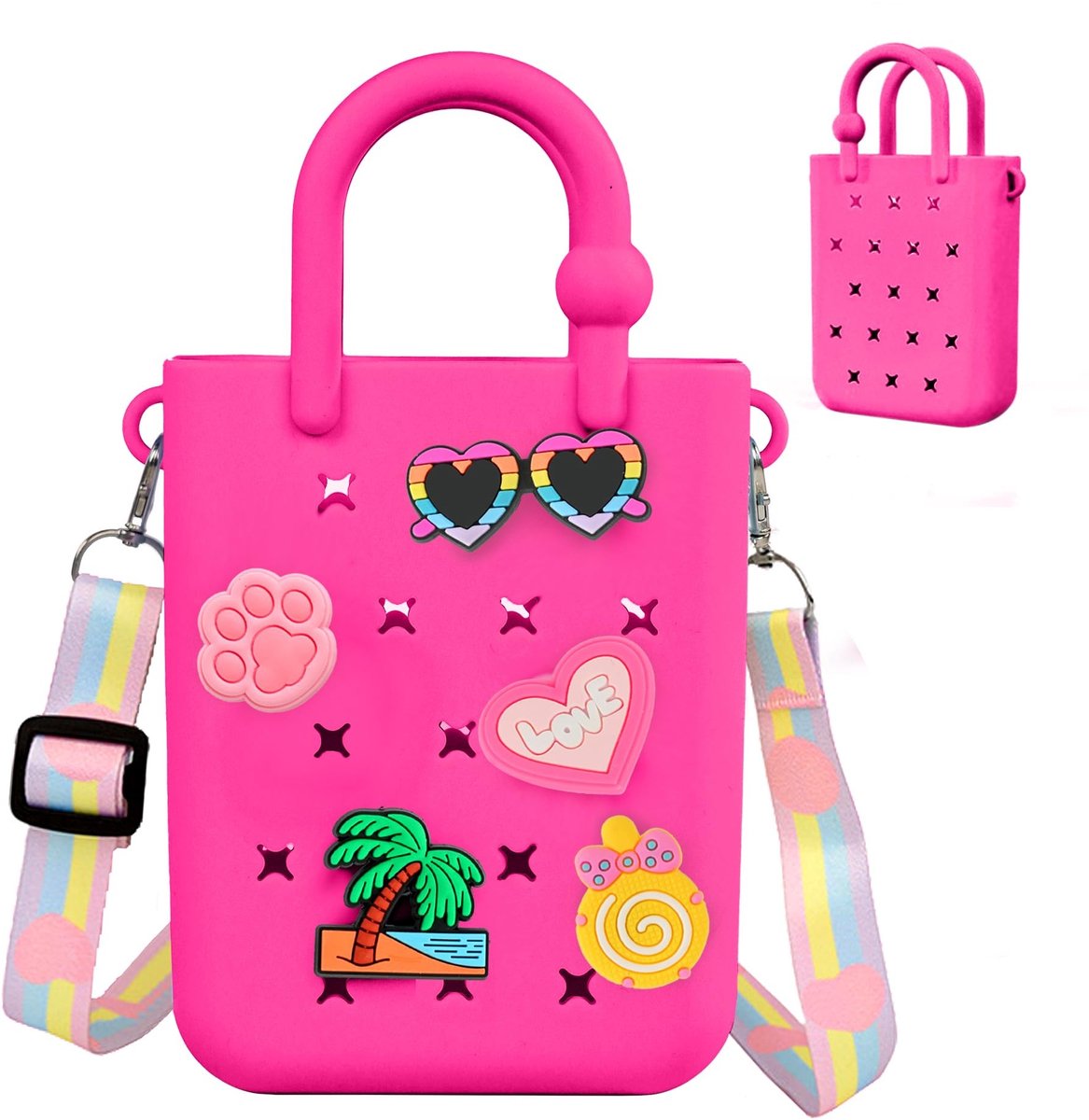 SolidKeus - Mini Rubber Tote Bag voor Meisjes
