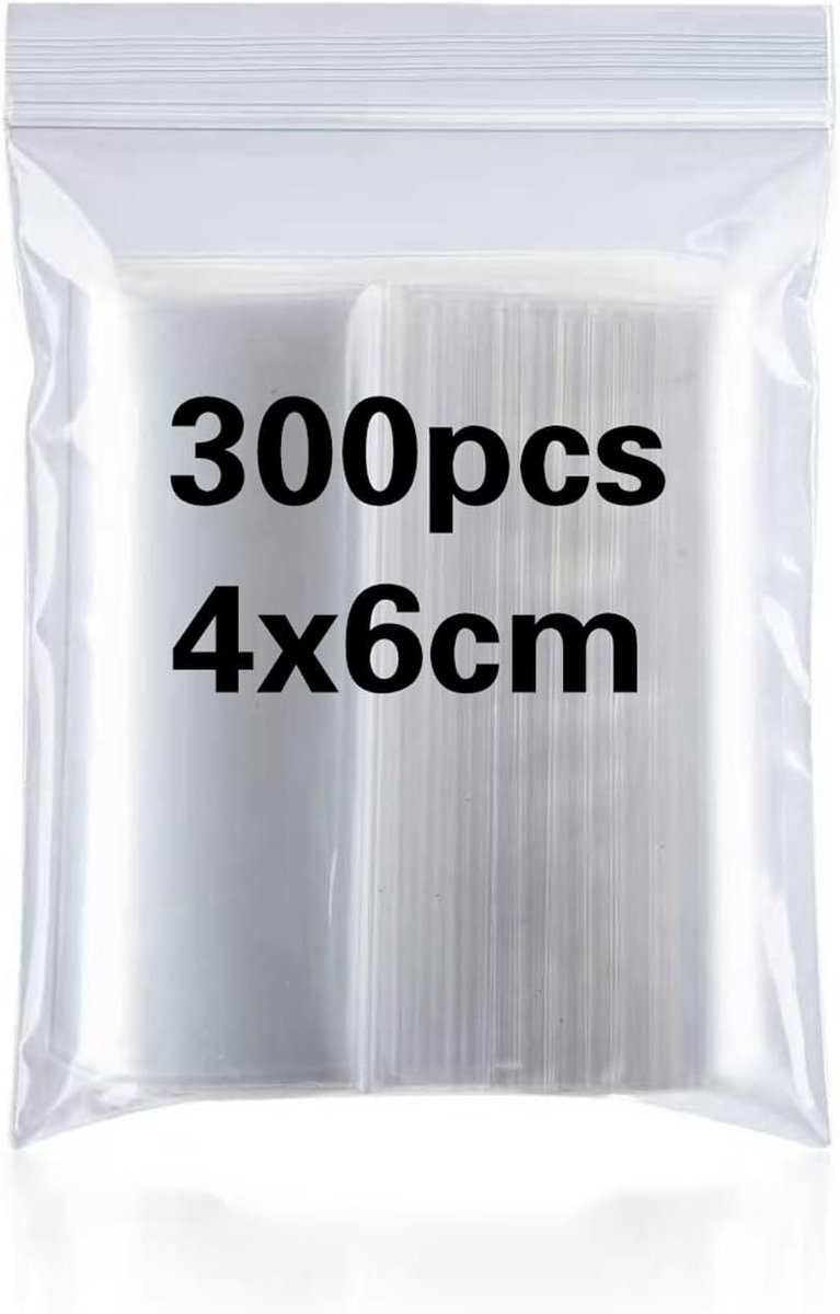 Kleine Grip Seal Bag - Transparant - 4 x 6 cm - Herbruikbare Verzegelbare Plastic Zakjes - Voor Opslag van Sieraden en Voedsel
