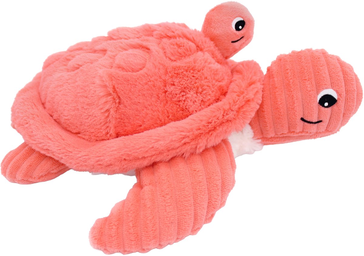 Les Ptipotos Sauvenou The Turtle Knuffel - Coral
