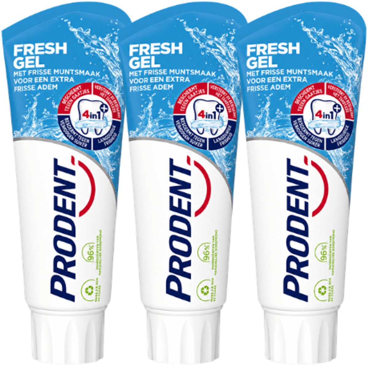 Prodent Fresh Gel Tandpasta - 3 x 75 ml
