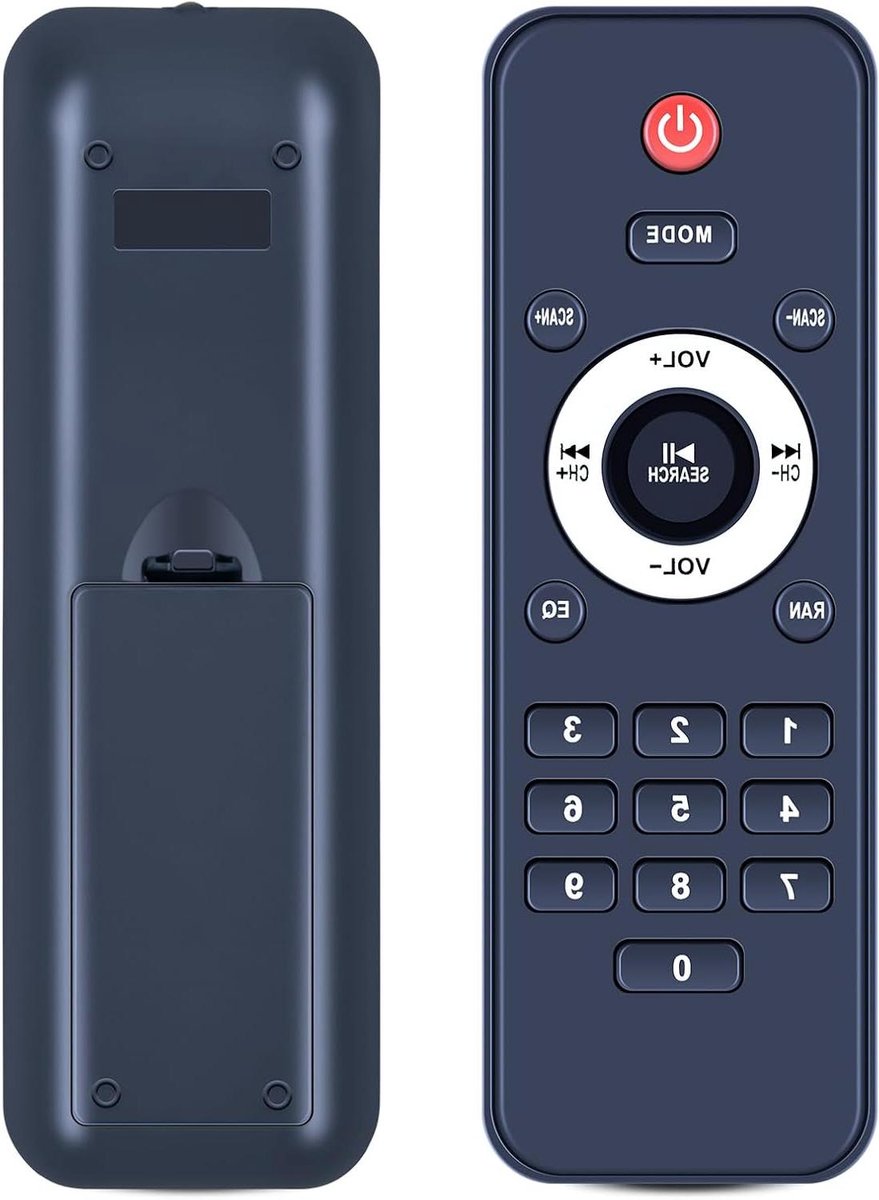 Vervangende Afstandsbediening - Universele Controller - Muziek Bediening - Directe Compatibiliteit - 12 x 4 cm - Zwart