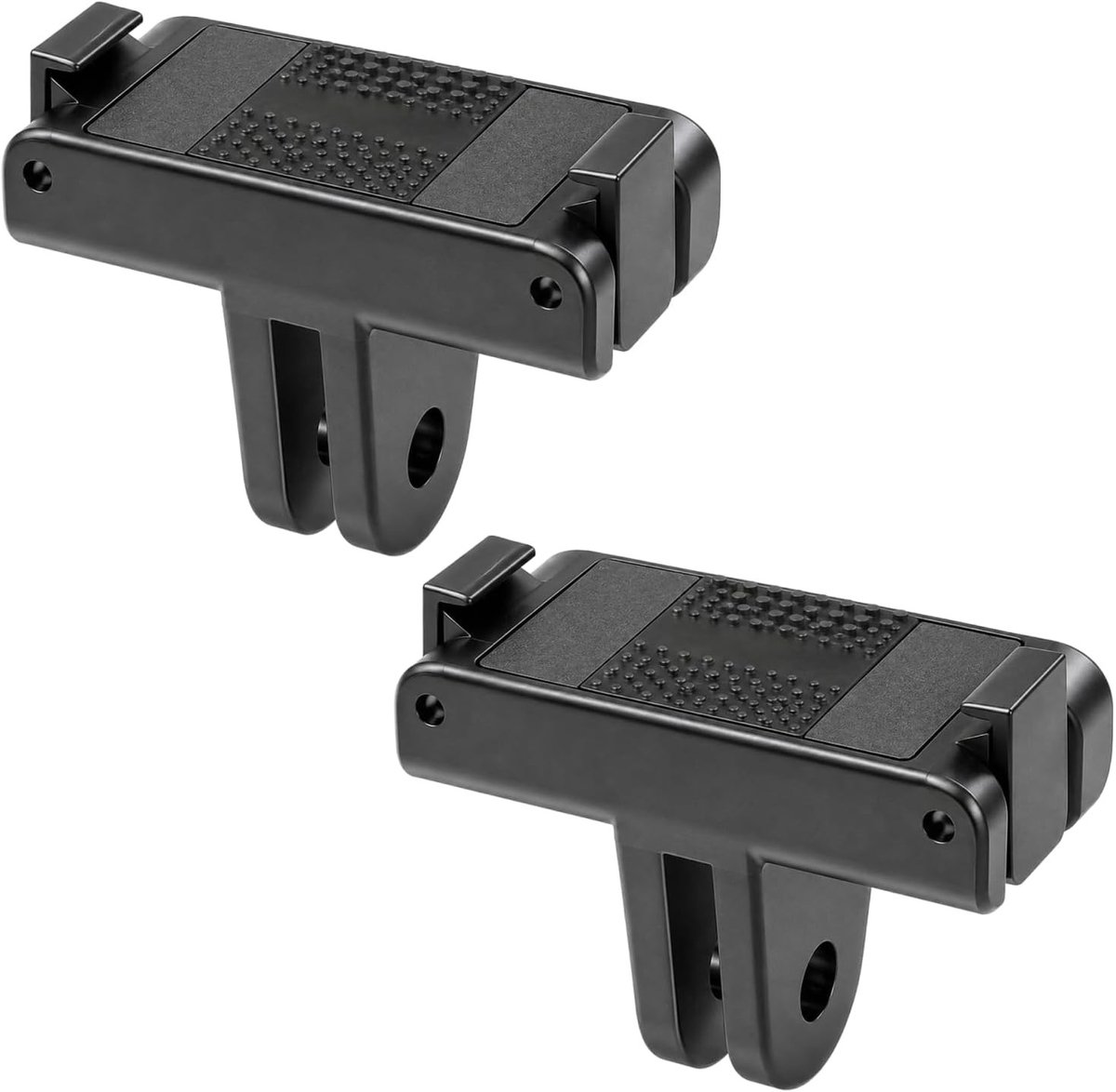 Set van 2 Magnetische Adapterhouders voor Actiecamera's, Snelle Ontgrendeling Magnetische Houder met Dubbele Klauwen, Accessoires voor Statief, Selfiestick en Meer