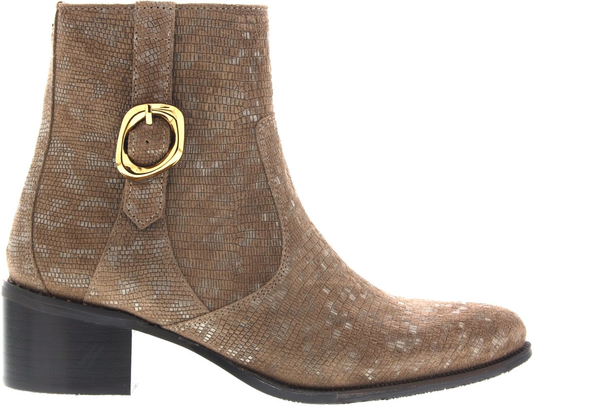 Dames Enkellaars Floris Van Bommel Evi 05.14 Taupe - Maat 38½