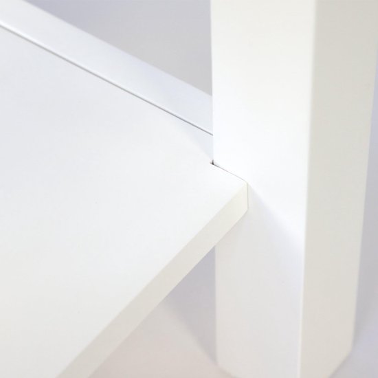 Zijbed Hout Witte Slaapkamer Koffie Woonkamer Tafel, Klein — afbeelding 5