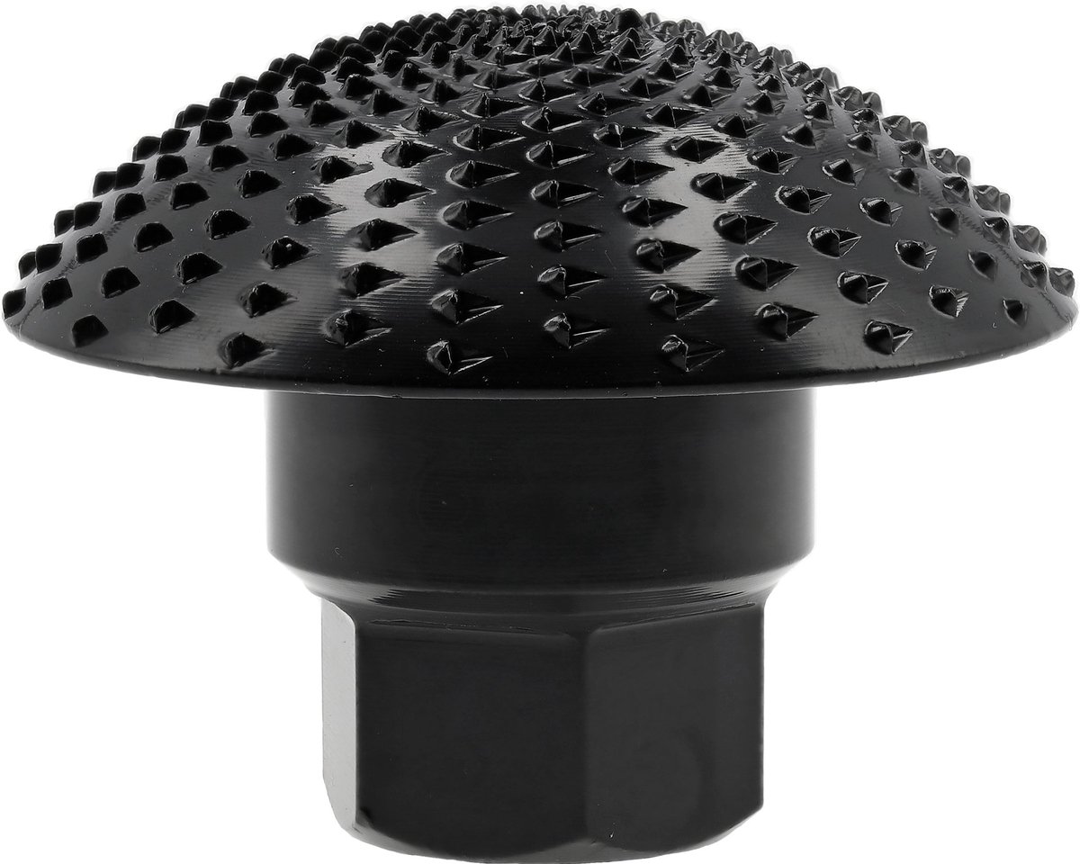 Roterende Houtfrees voor Haakse Slijper - Bol frees 50 mm - M14 Aansluiting - Koolstofstaal (40-50 HRC) - Roterende Houtbeitel & Raspschijf Bol voor Houtbewerking & Wood Carving - XL Houtsnijfrees
