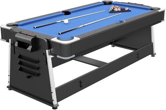 Vente-unique Draaibare 4-in-1 multifunctionele speeltafel - B203 x D111,5 x H81,3 cm - Mat zwart - SEBASTIAN van Vente-unique — afbeelding 4