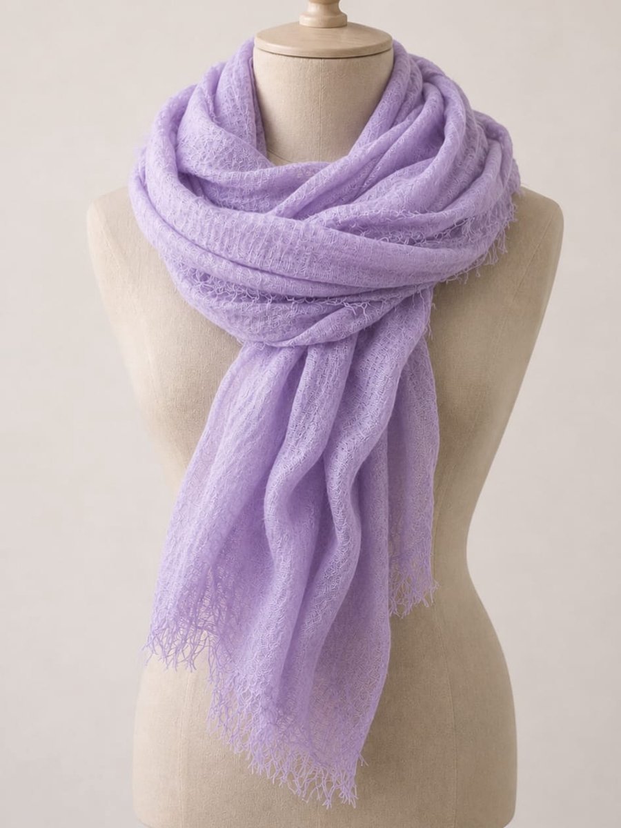 Mooie dunne dames sjaal paars- Langwerpige sjaal- Youhomy accessoires Shawl- Omslagdoek voor vrouwen-scarf - sjaal - viscose| Zomer sjaal vakantie| Strand| Bikini Wrap