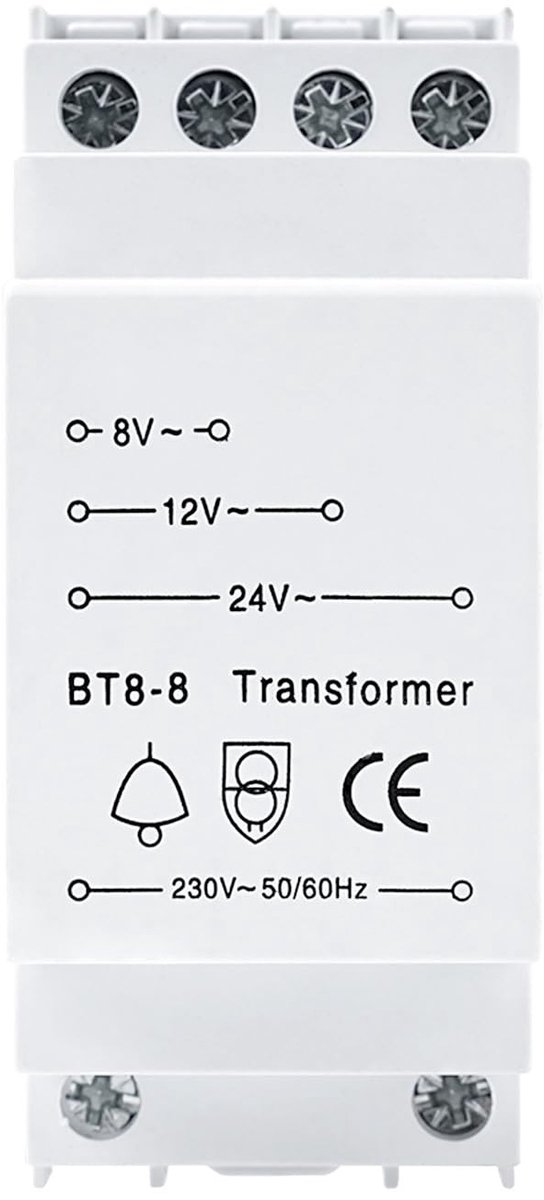 SolidKeus - Transformator voor Bedrade Deurbellen 8V/12V/24V